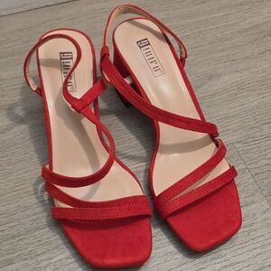 IDIFU Red Strappy Heels